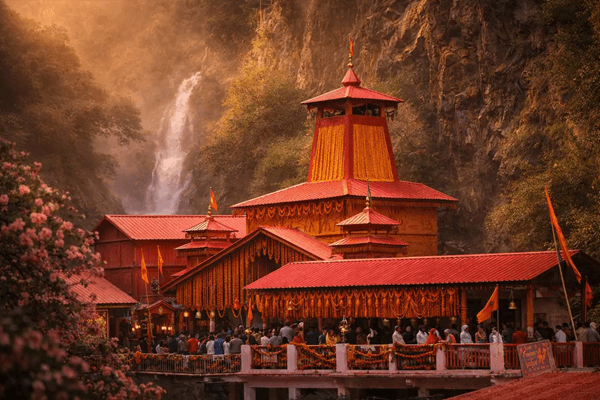 Yamunotri Dham Temple — source of River Yamuna in Garhwal Himalayas, Uttarakhand