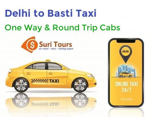 Delhi to Basti One Way Taxi Service