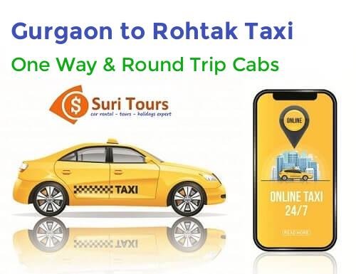 Gurgaon to Rohtak taxi — AC cab for one way and round trip