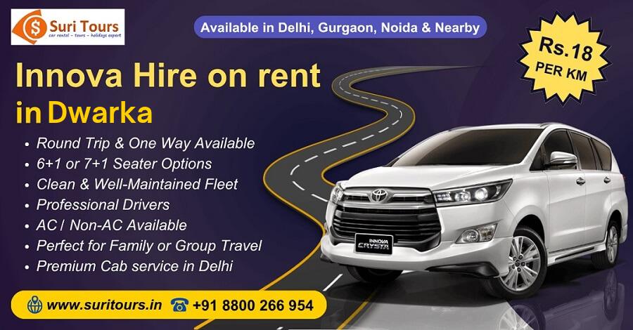 Innova Hire on rent in Dwarka